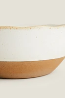 SALAD BOWL WITH RAISED DESIGN