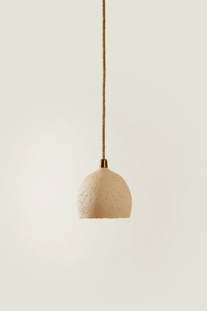 LAMPE SUSPENSION PAPIER MÂCHÉ