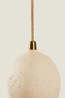 LAMPE SUSPENSION PAPIER MÂCHÉ