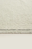 RECTANGULAR BOUCLÉ WOOL AREA RUG