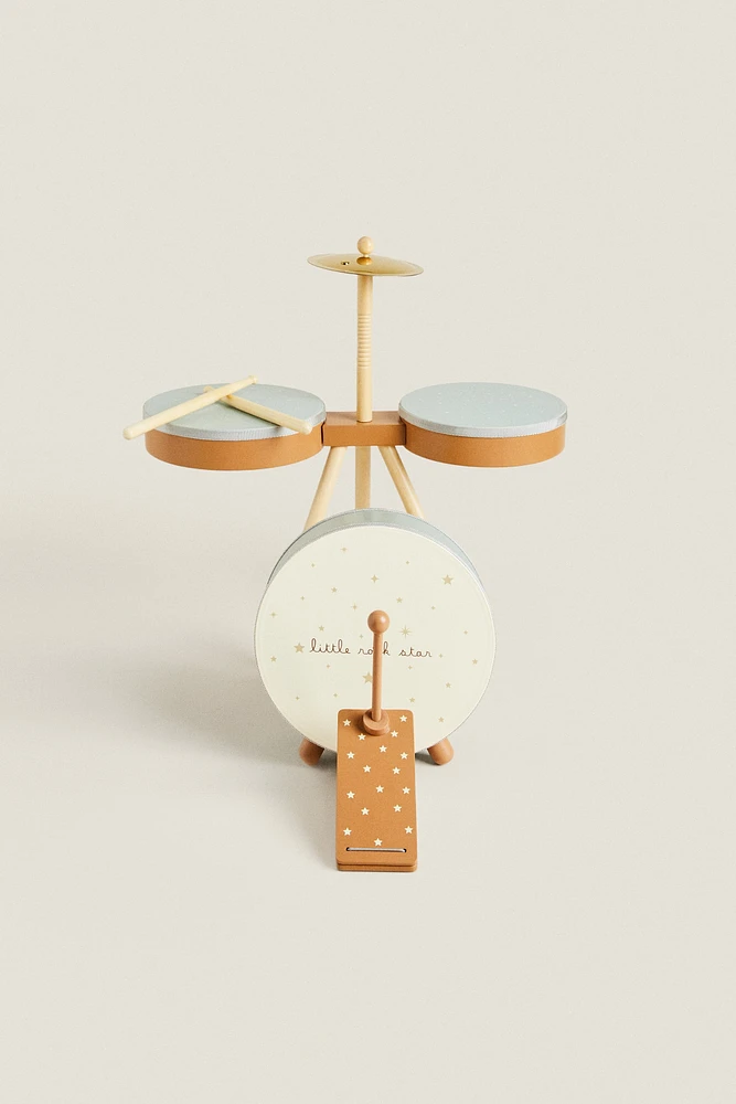 KIDS’ TOY WOODEN DRUM KIT