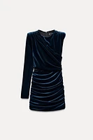 CUT OUT VELVET DRESS ZW COLLECTION