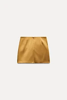 SATIN EFFECT BOW SKIRT ZW COLLECTION