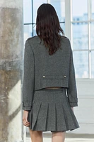 WOOL BLEND BUTTONED JACKET ZW COLLECTION