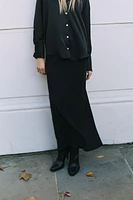 CREPE MIDI SKIRT