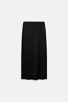 CREPE MIDI SKIRT