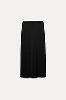 CREPE MIDI SKIRT