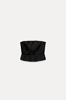 PLEATED CROP TOP