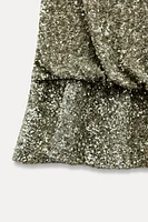 SEQUIN DRESS WITH HEADBAND ZW COLLECTION