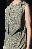 SEQUIN DRESS WITH HEADBAND ZW COLLECTION