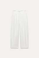 PLEATED JOGGING PANTS