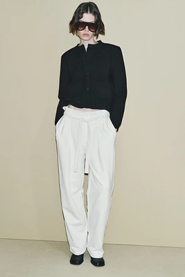 BELTED JOGGING PANTS