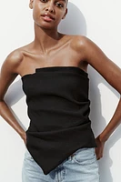 STRAPLESS RUCHED TOP