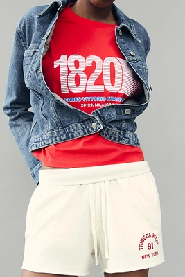 TEXT PRINT CROP TOP