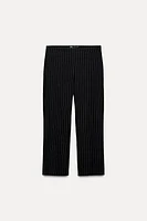 PINSTRIPE CAPRI PANTS