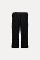 PINSTRIPE CAPRI PANTS