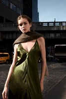 SATIN EFFECT SLIP DRESS ZW COLLECTION