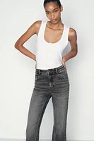 HIGH-WAISTED MINI FLARE JEANS Z1975