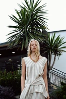 STRIPED TIE TOP