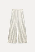 PALAZZO PANTS WITH STRIPES