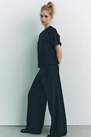 SOFT FEEL RIBBED PANTS