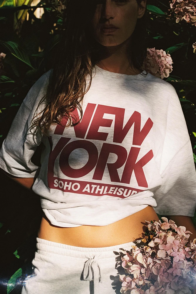 “NEW YORK” TEXT T-SHIRT