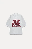 “NEW YORK” TEXT T-SHIRT