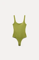 SQUARE NECK POLYAMIDE BODYSUIT