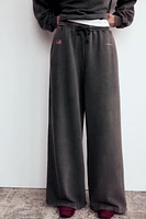 WASHED EFFECT JOGGER PANTS