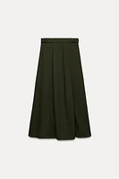 CREPE MIDI SKIRT