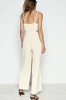 WIDE JUMPSUIT WITH CUT OUT