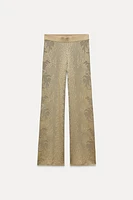 JACQUARD KNIT PANTS