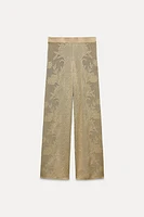 JACQUARD KNIT PANTS