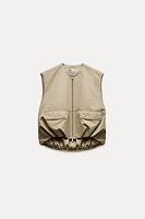 OVERSIZED VOLUMINOUS VEST ZW COLLECTION