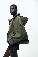 SHORT HOODED TRENCH ZW COLLECTION