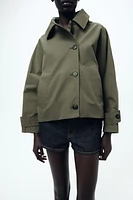 SHORT HOODED TRENCH ZW COLLECTION