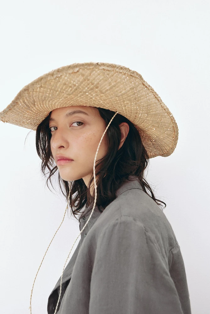 RAFFIA COWBOY HAT