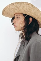 RAFFIA COWBOY HAT