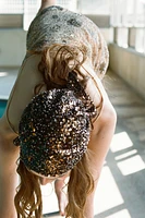 BEADED SEQUIN CAP HEADBAND