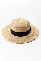 HAT WITH CONTRASTING BAND