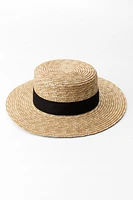 HAT WITH CONTRASTING BAND