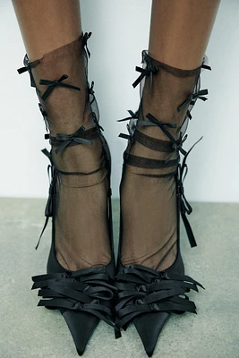 TULLE SOCKS WITH BOWS