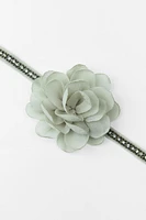 FLORAL JEWEL CHOKER NECKLACE