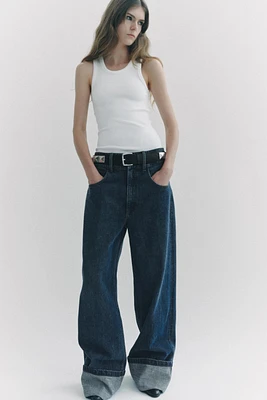 STRETCH RIB T-SHIRT