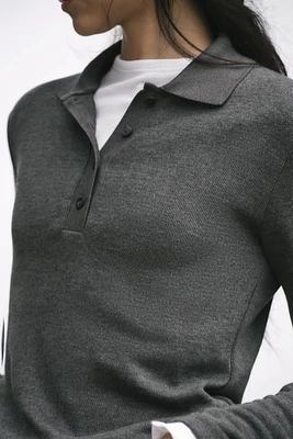 SOFT POLO NECK SWEATER