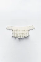 TEXTURED FLOWER COTTON GAUZE TOP