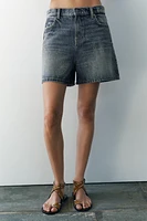 MID WAIST DENIM SHORTS ZW COLLECTION