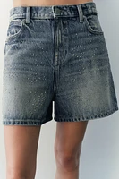 MID WAIST DENIM SHORTS ZW COLLECTION