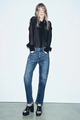 RELAXED MID WAIST SLIM JEANS ZW COLLECTION