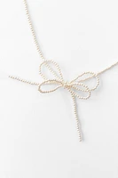 PEARL BOW NECKLACE